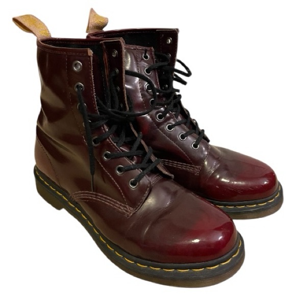 Dr. Martens Shoes - Dr. Martens Cherry Red Leather Footwear